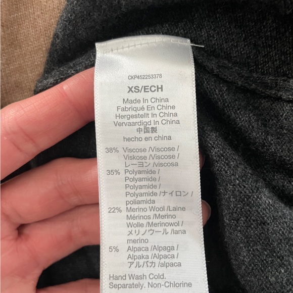 Madewell colorblock yoke pullover faux off shoulder sweater - Picture 8 of 13